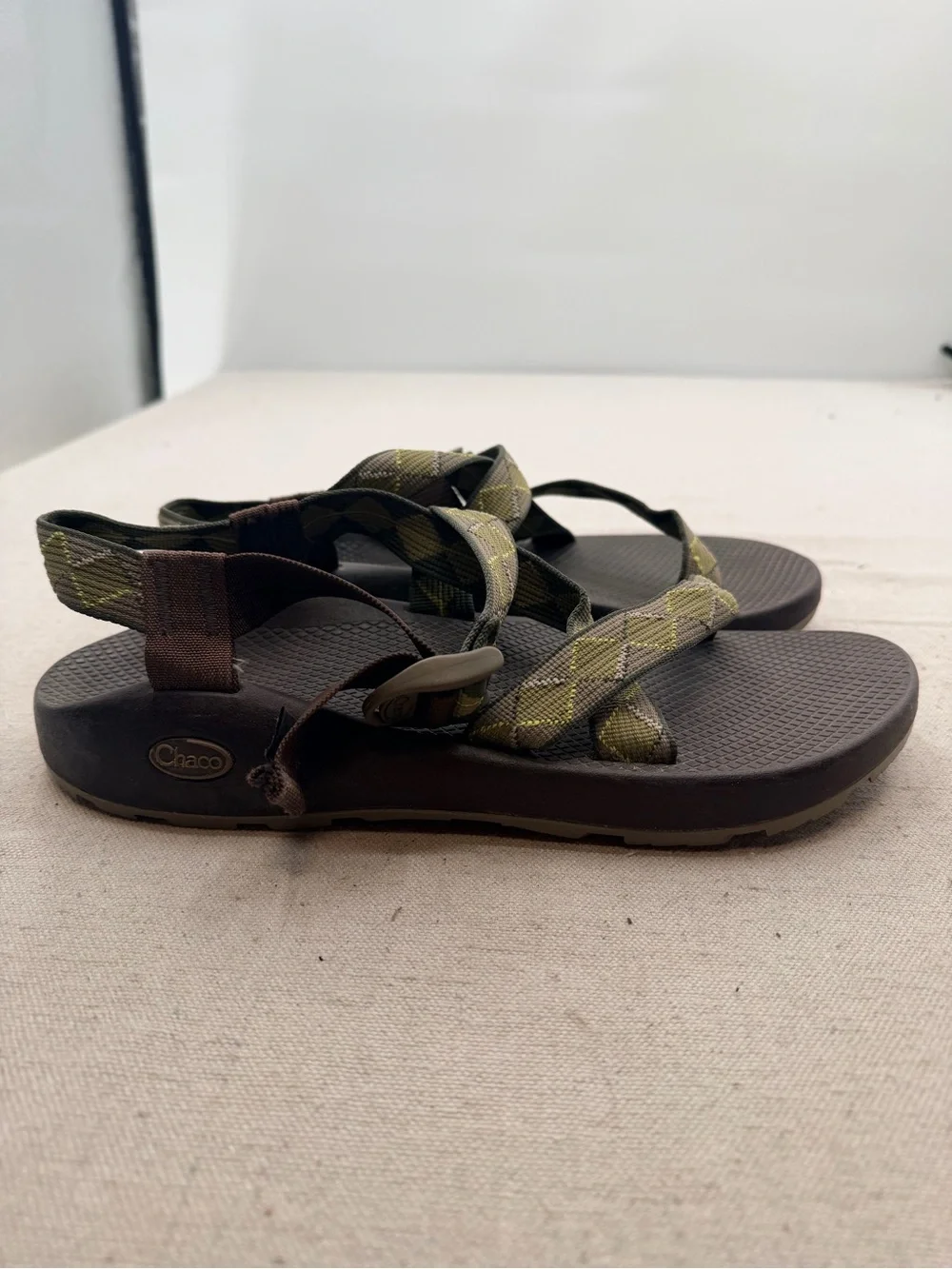 Chaco Outdoor Olive Green Strapped Sandals